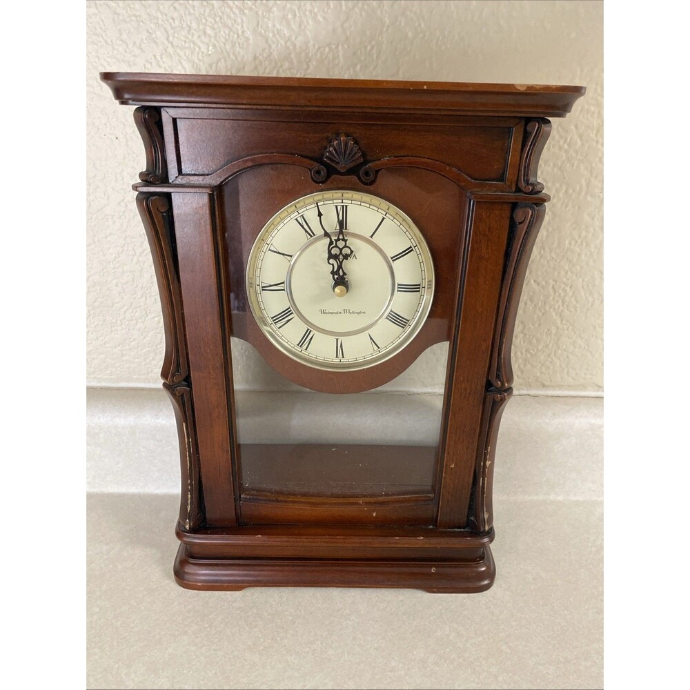 BULOVA Westminster-Whittington Chime Wall Clock Read!
